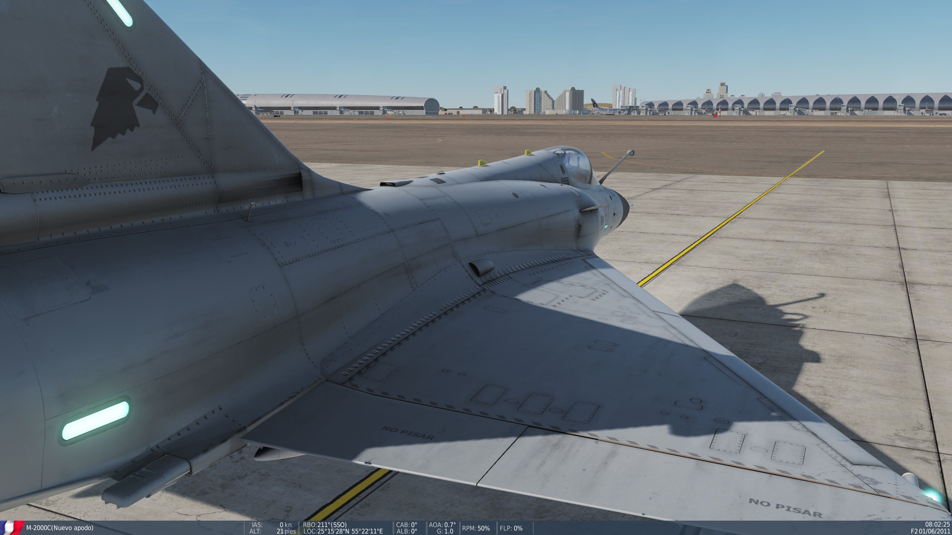 NEW Mirage III EA Fuerza Aerea Argentina Low Vis(based on the real one)/Dark Gray (fictional) HD For the Mirage 2000C Fixed for 2.5.6