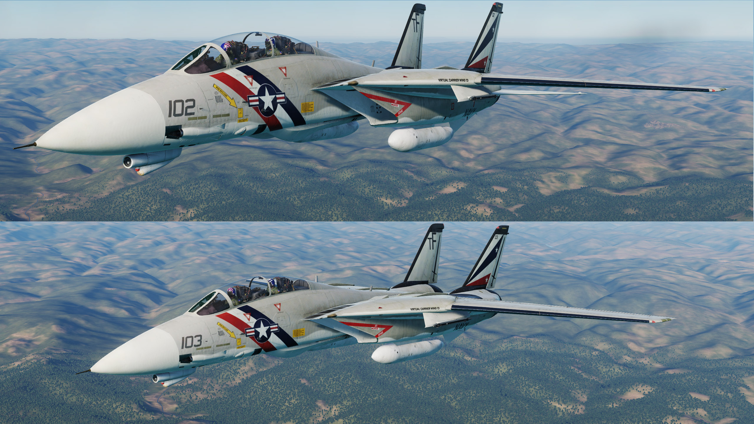 Virtual Carrier Wing 13 (VCW13) VF-68 Black Sabers High Visibility Livery Part 2 