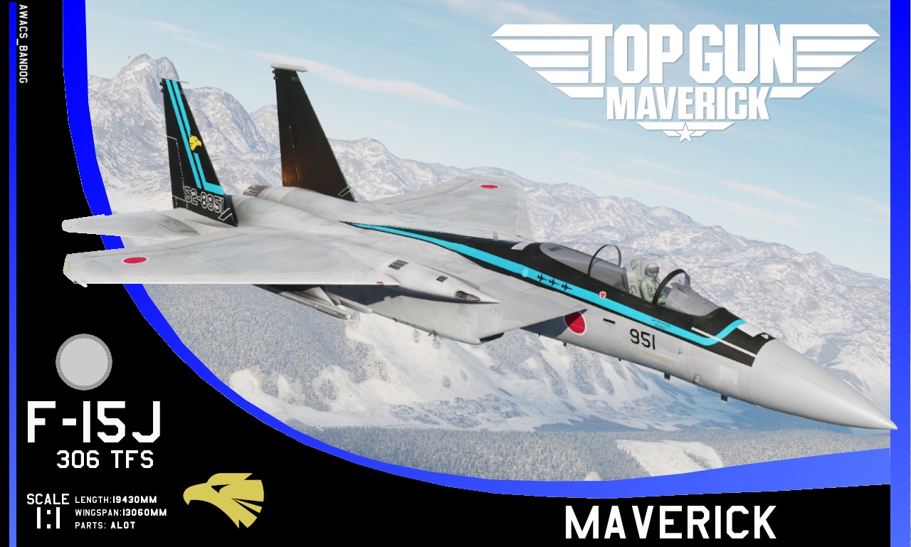 JASDF F-15J 306 TFS - "Top Gun Maverick" livery