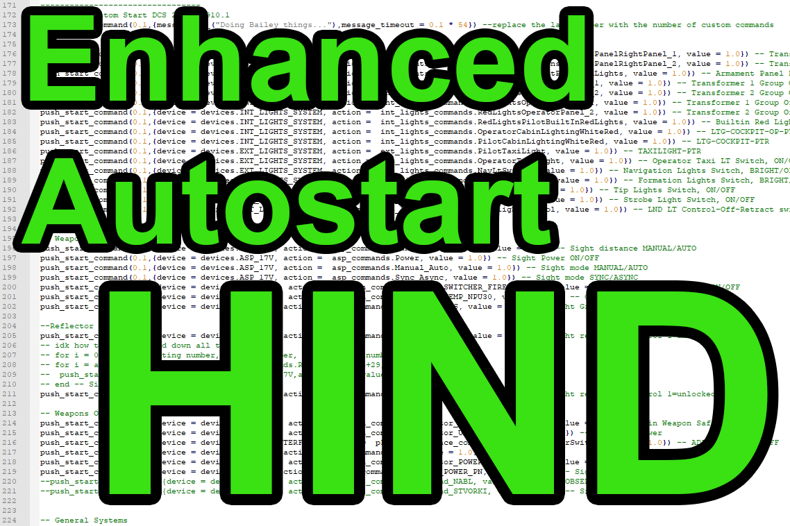 DCS Hind Enhanced Autostart by Bailey
