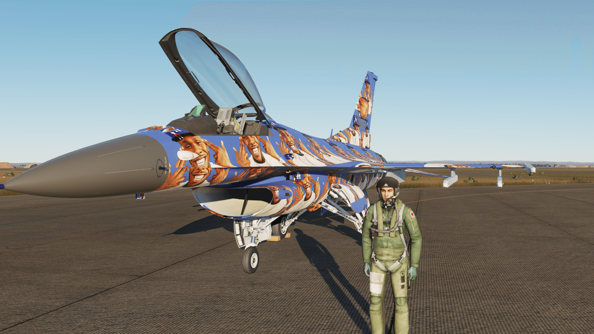 "Lesss gooooo" DaBaby Camo/Livery for f-16c 