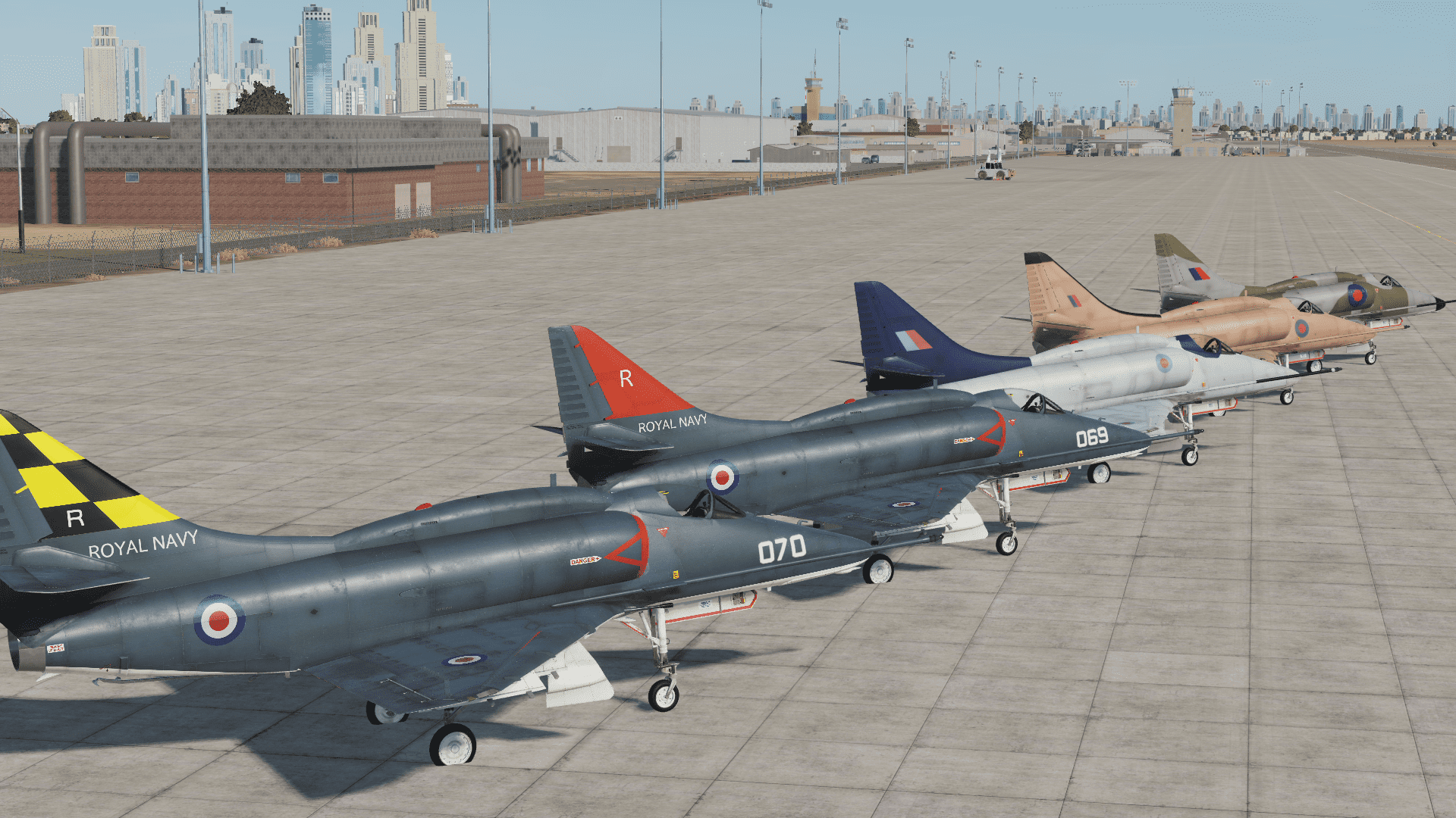 Royal Navy/Royal Air Force A4 Skyhawk.