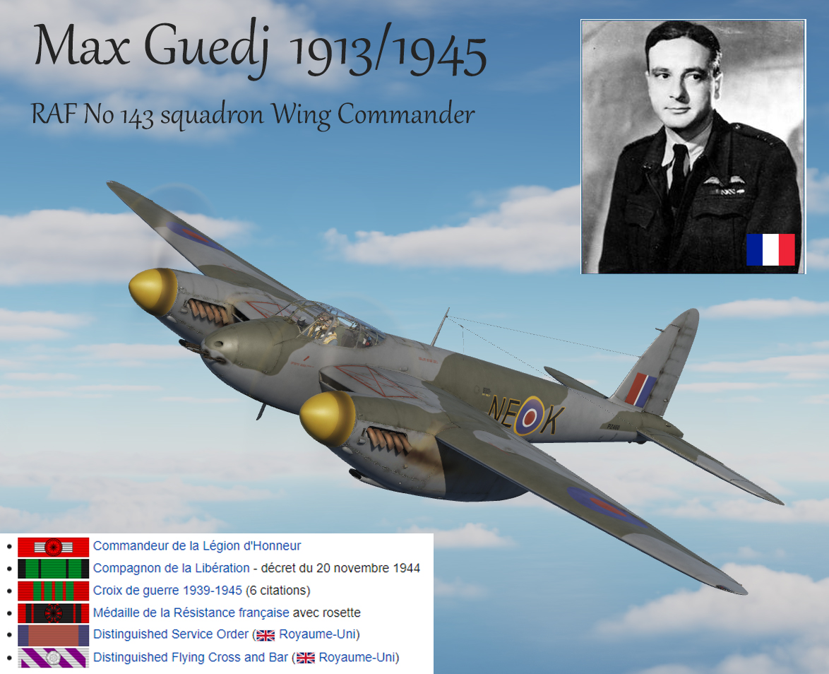 RAF, No, 143 Squadron Max Guedj Wing Commander