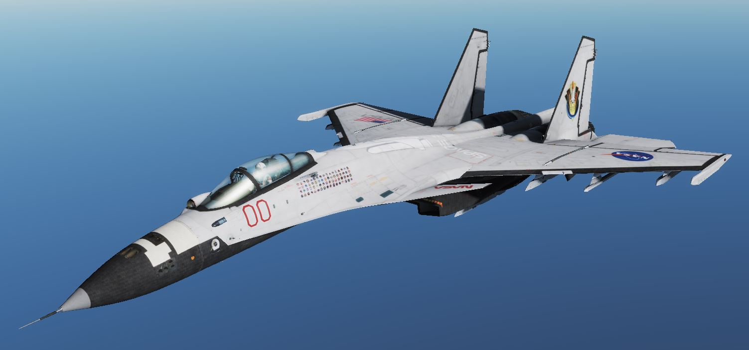 Space Shuttle tribute for SU-33