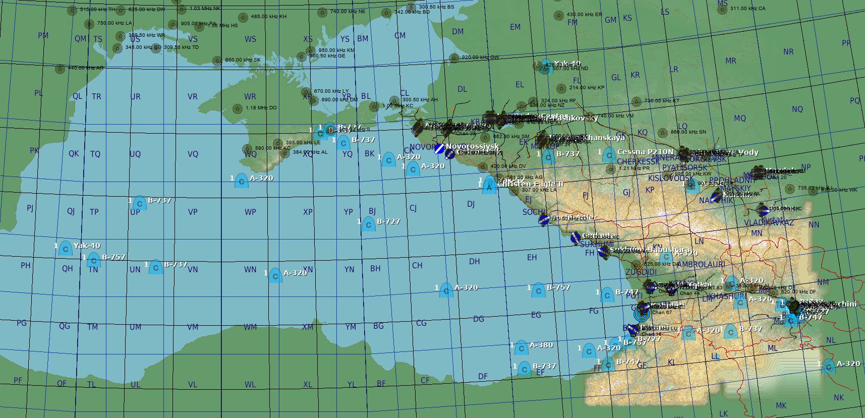 Civil Aircraft Template for Caucasus