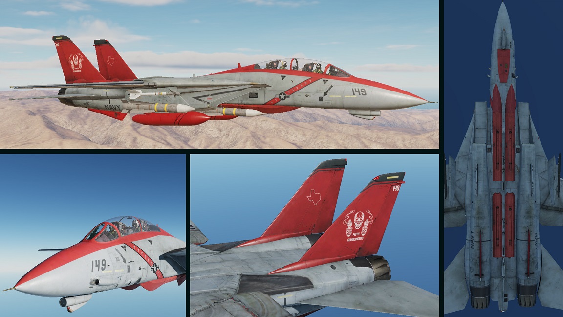 149th Virtual Fighter Wing F-14B Gunslingers Livery