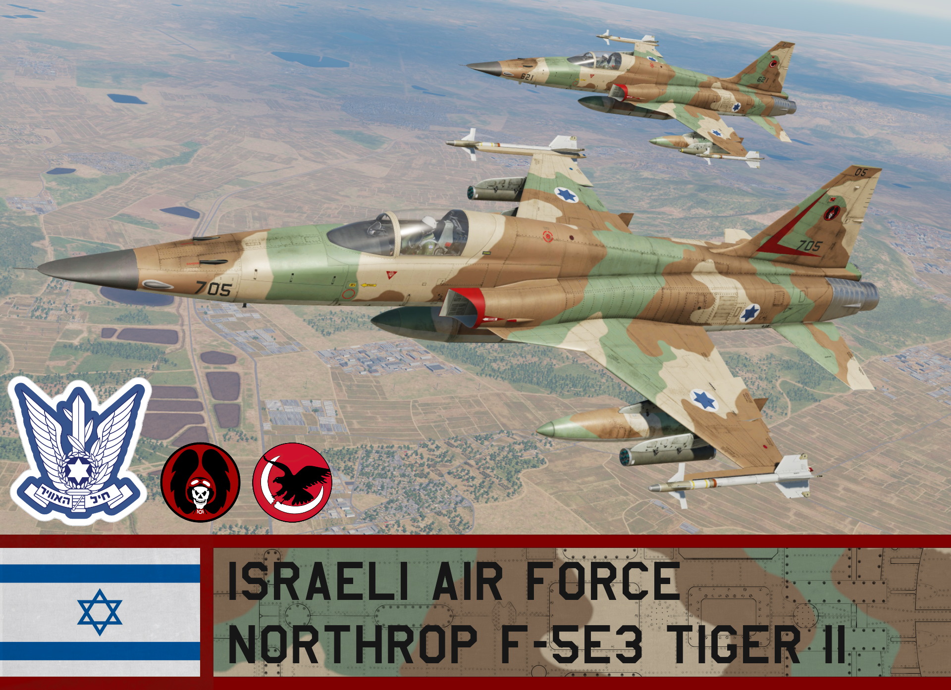 Israeli Air Force F-5E3 Tiger (Fictional) 4K