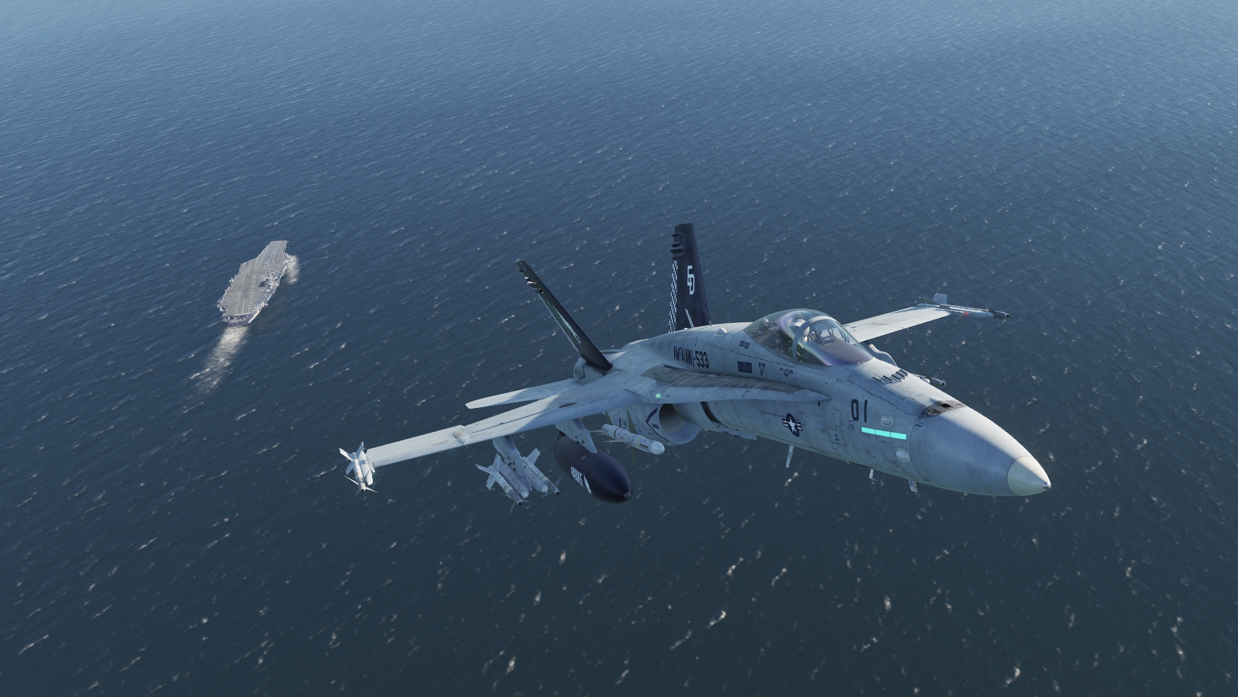 F/A-18C VMFA(AW)-533 HAWKS high visibility skin pack