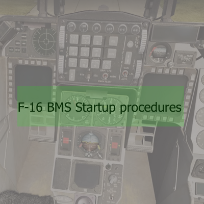 F-16C Kneeboard start up checklist with pictures