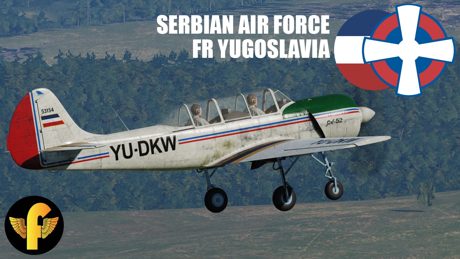 Yak-52 Utva 75 Fictional FR Yugoslavia, Serbia v1.1