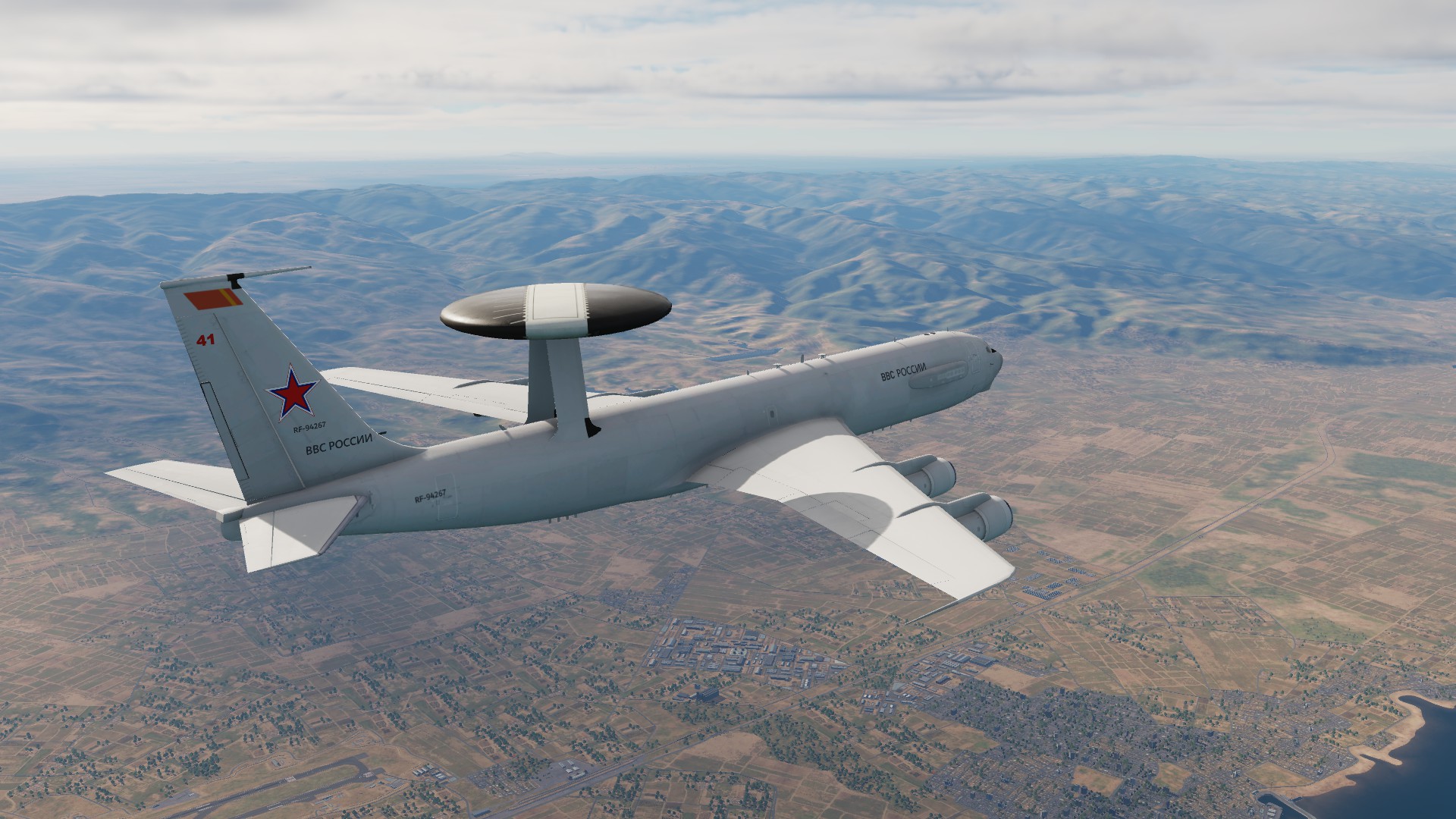 Russian Air Force IL-87U AEW aircraft (Fictional E-3A livery)  
