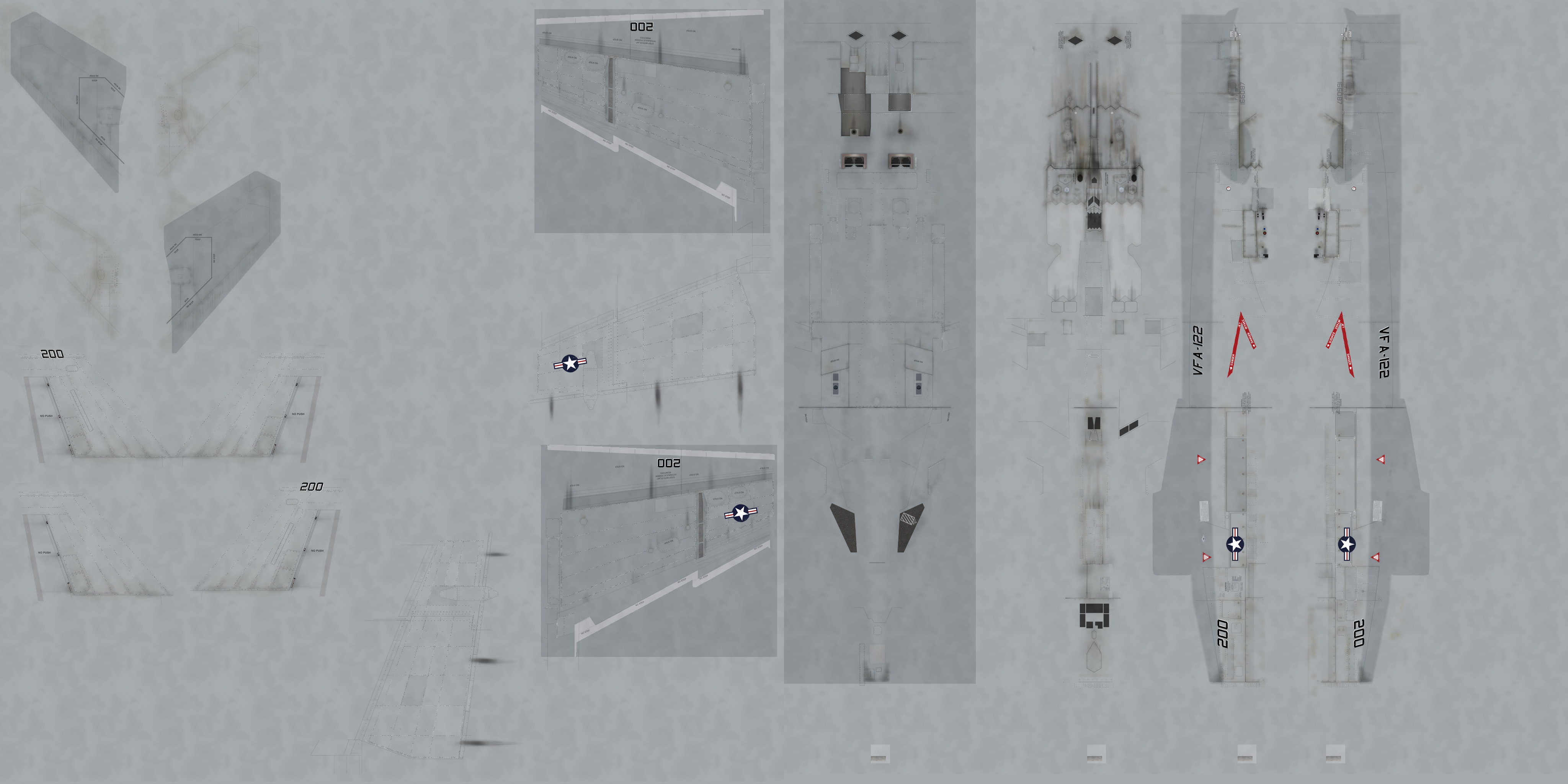 VNAO F/A-18F Super Hornet skin template