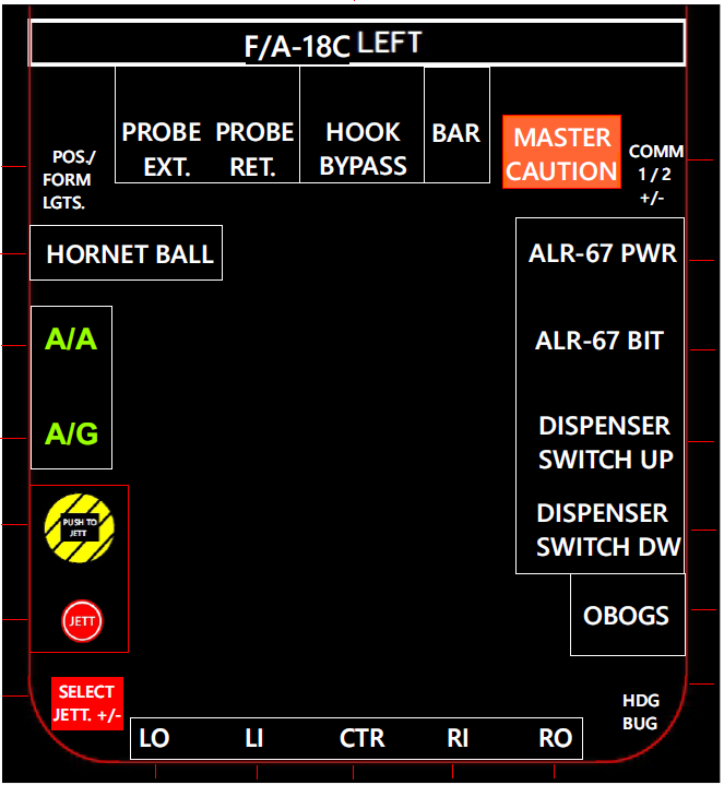 F/A-18C TM MFD Cougar Template. (Update vs 1.3)