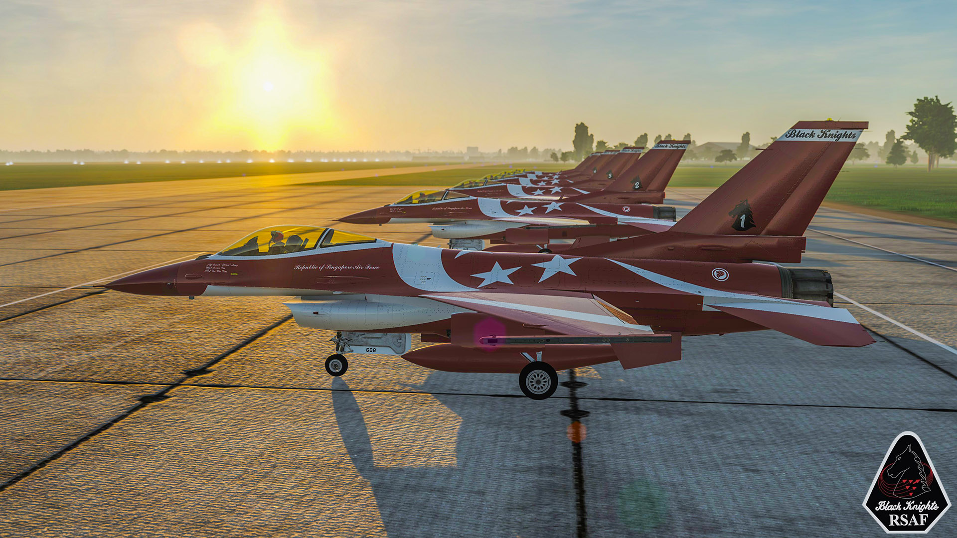 Republic of Singapore Air Force (RSAF) Black Knights Aerobatic Team (2014/2015 Livery)