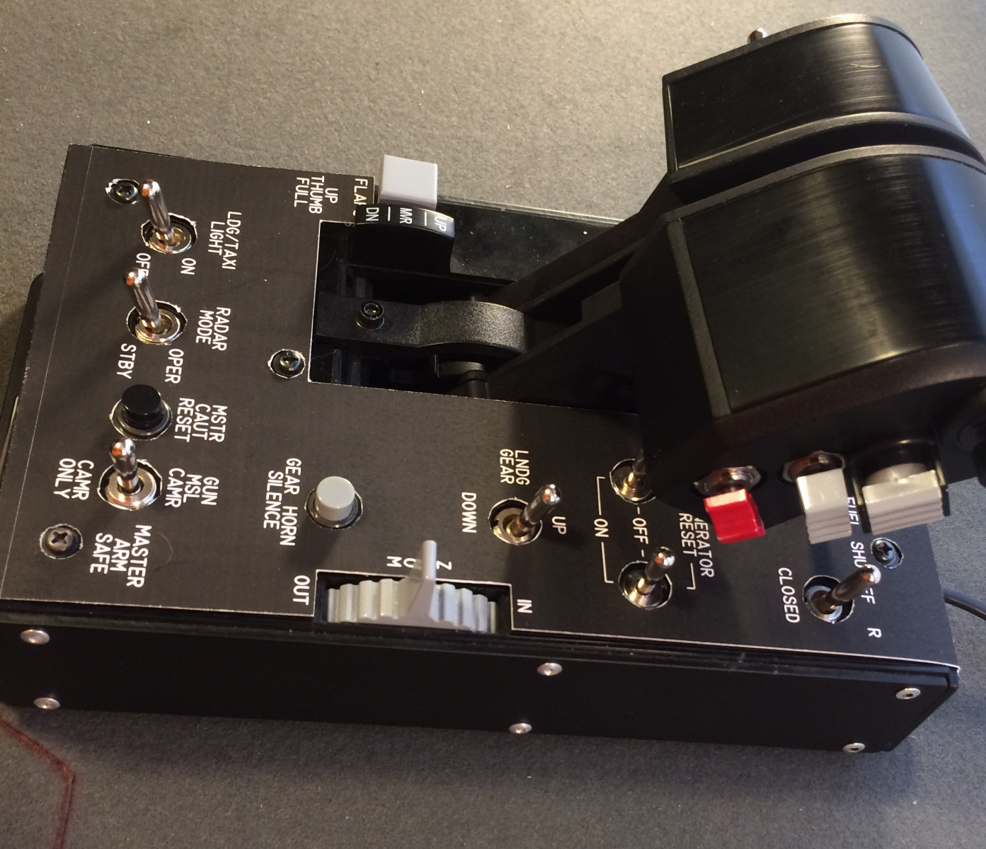 F5 Thrustmaster Warthog Throttle Overlay