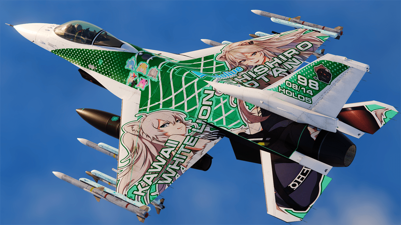 -Vtuber- Shishiro Botan F-16C Livery