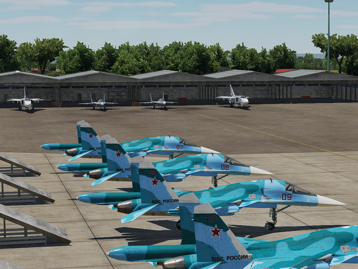 Khmeimim airbase - static template