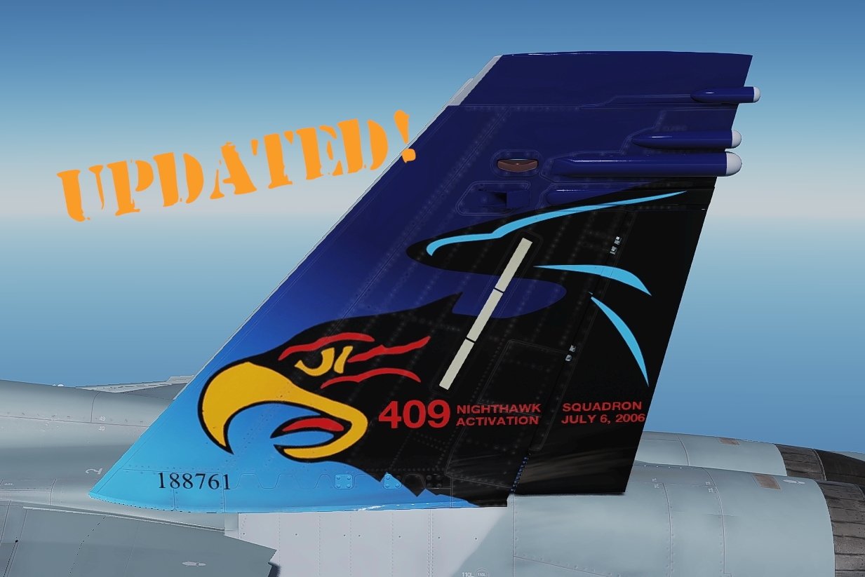 409 Sqn "Nightmare 01" colour tail art
