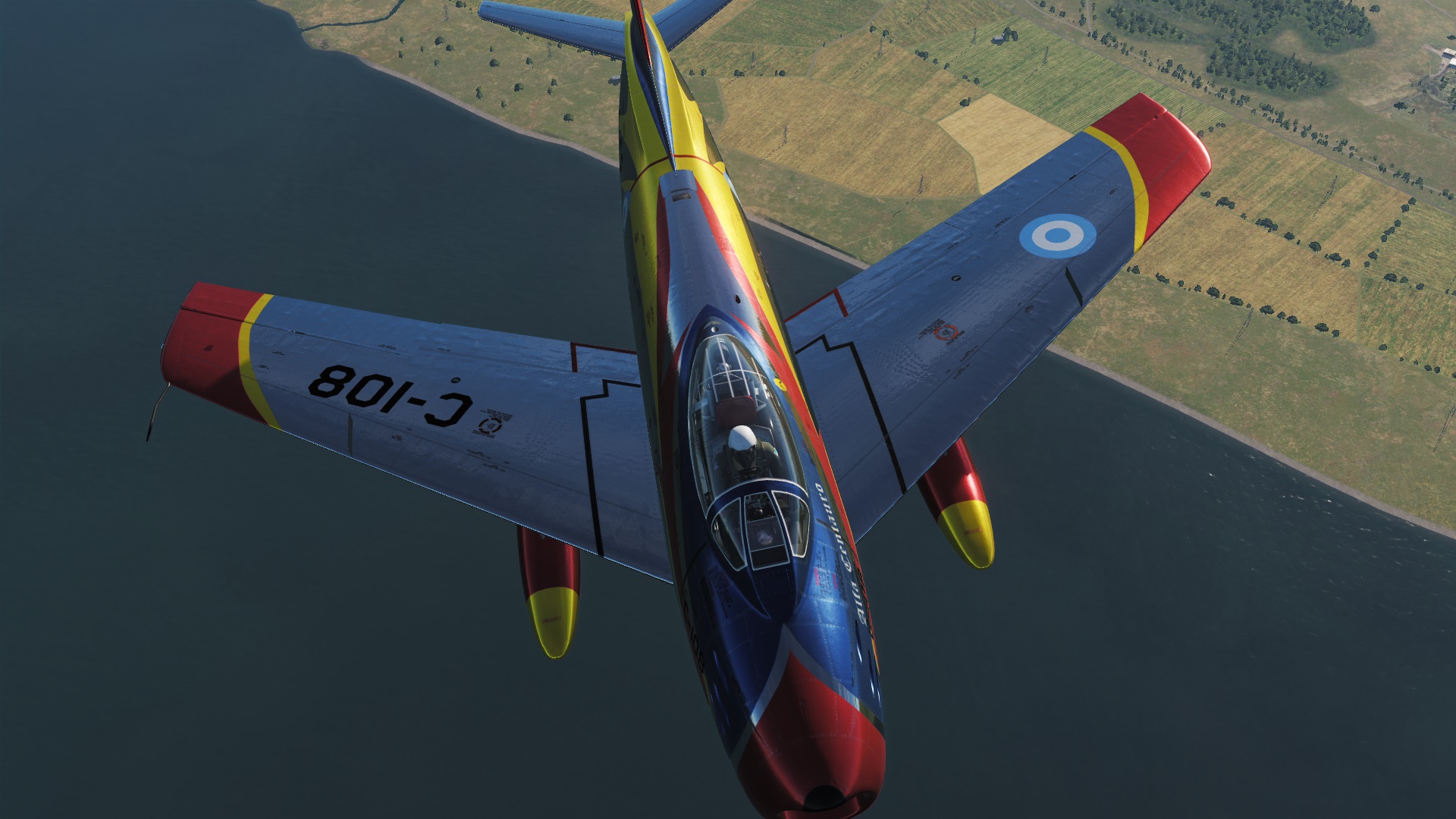 F 86 F Escuadrilla de acrobacia aerea "Cruz del Sur" 1962 ( "Southern Cross Aerobatic team", Argentinian Air force 1962) UPDATED to 2.5.6+ (FIXED)