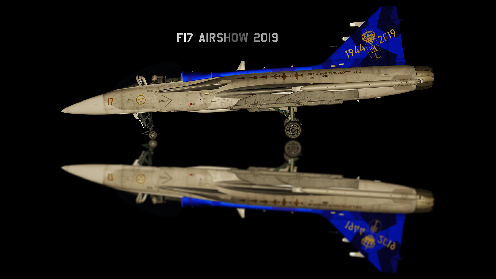 Community JAS-39C Gripen Livery from F17 Airshow in 2019