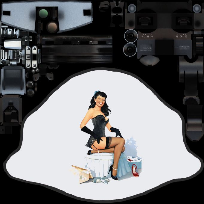 AV-8B Helmet Pinup 4