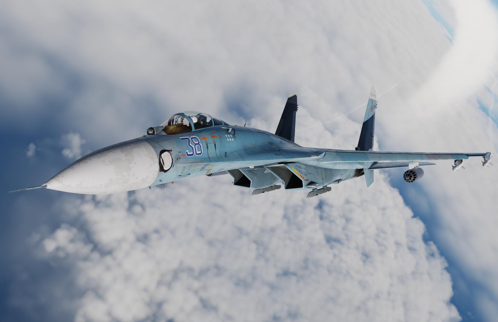 Su-27P "38 blue" 9th Guards Fighter Regiment, Kilpyavr AFB