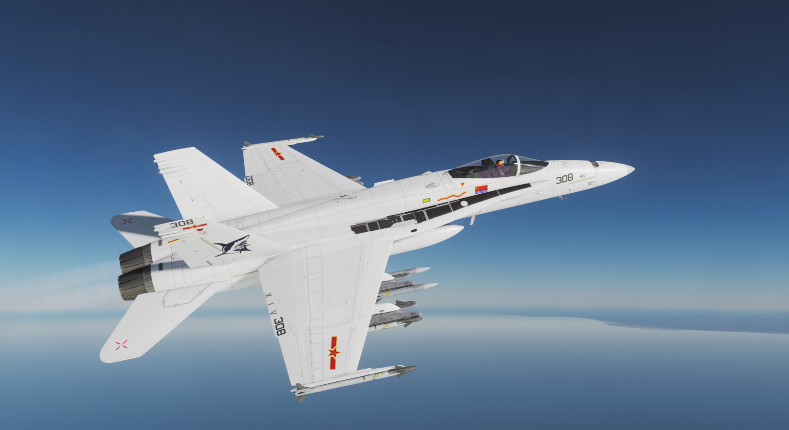 中国海军FA18C白色飞鲨/PLAN FA18C SKIN