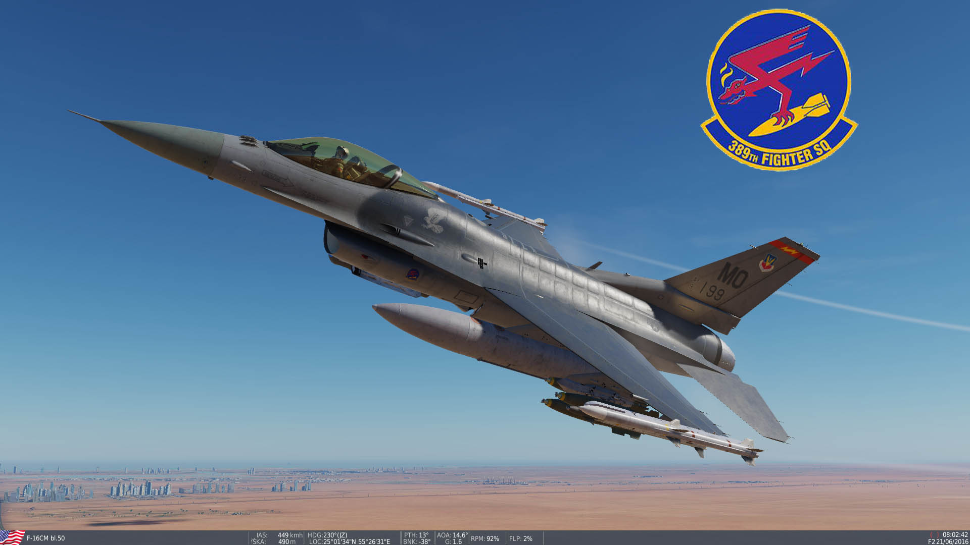 F-16C - 389th FS.