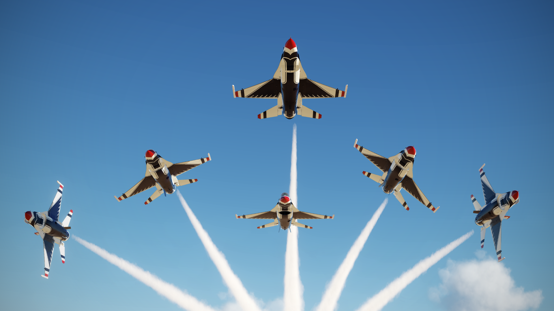 F-16C U.S. Air Force Thunderbirds *2021* repaints (Thunderbird 1-8, and spares)