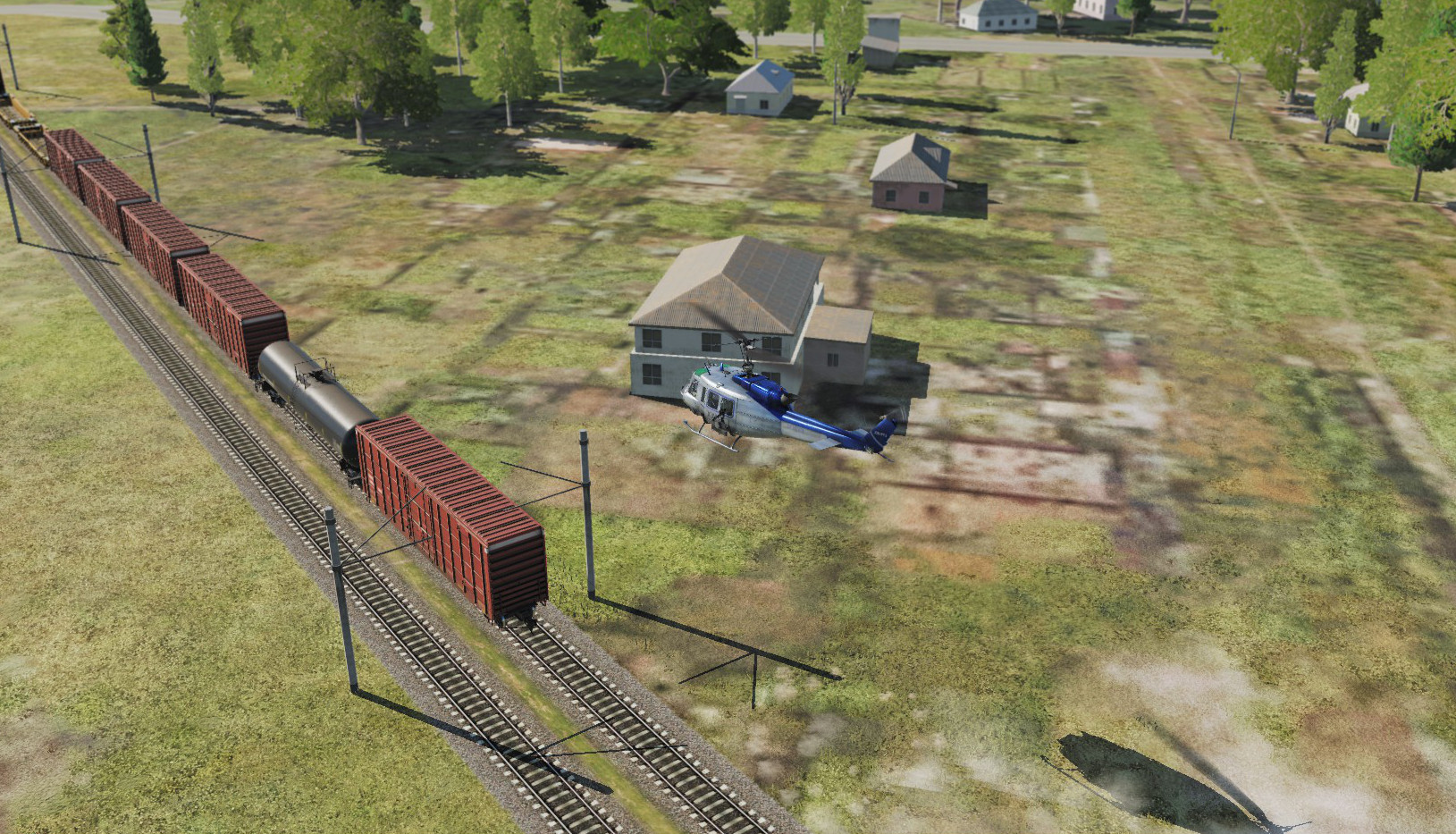 Train Heist UH-1