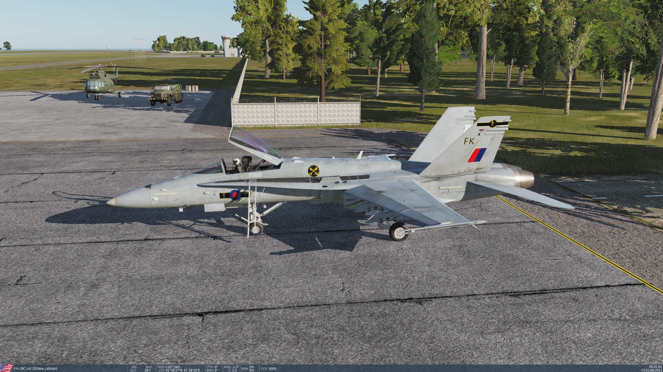 Fictional 16 sqn RAF FA-18 Grey Skin