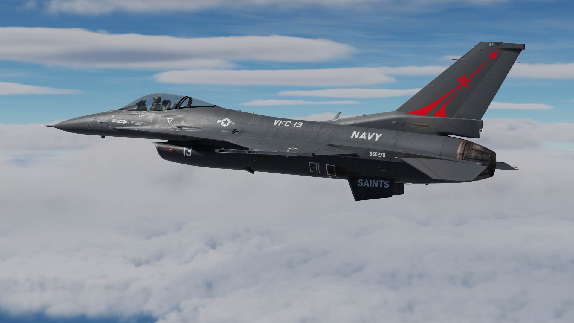 VFC-13 'Fighting Saints' Navy Agressor SQN 86-279