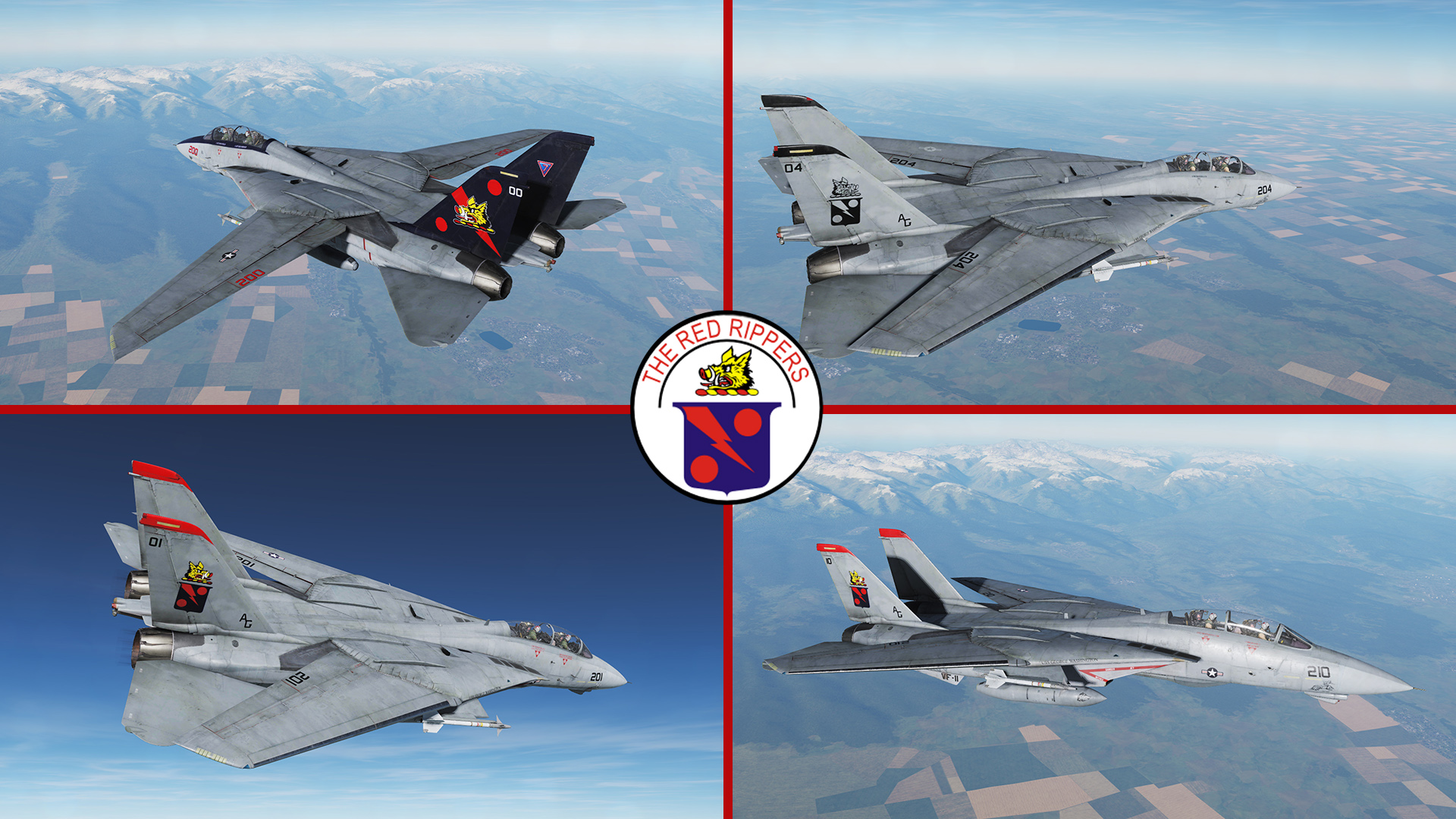 F-14B - VF-11 Red Rippers Last Flight 2005