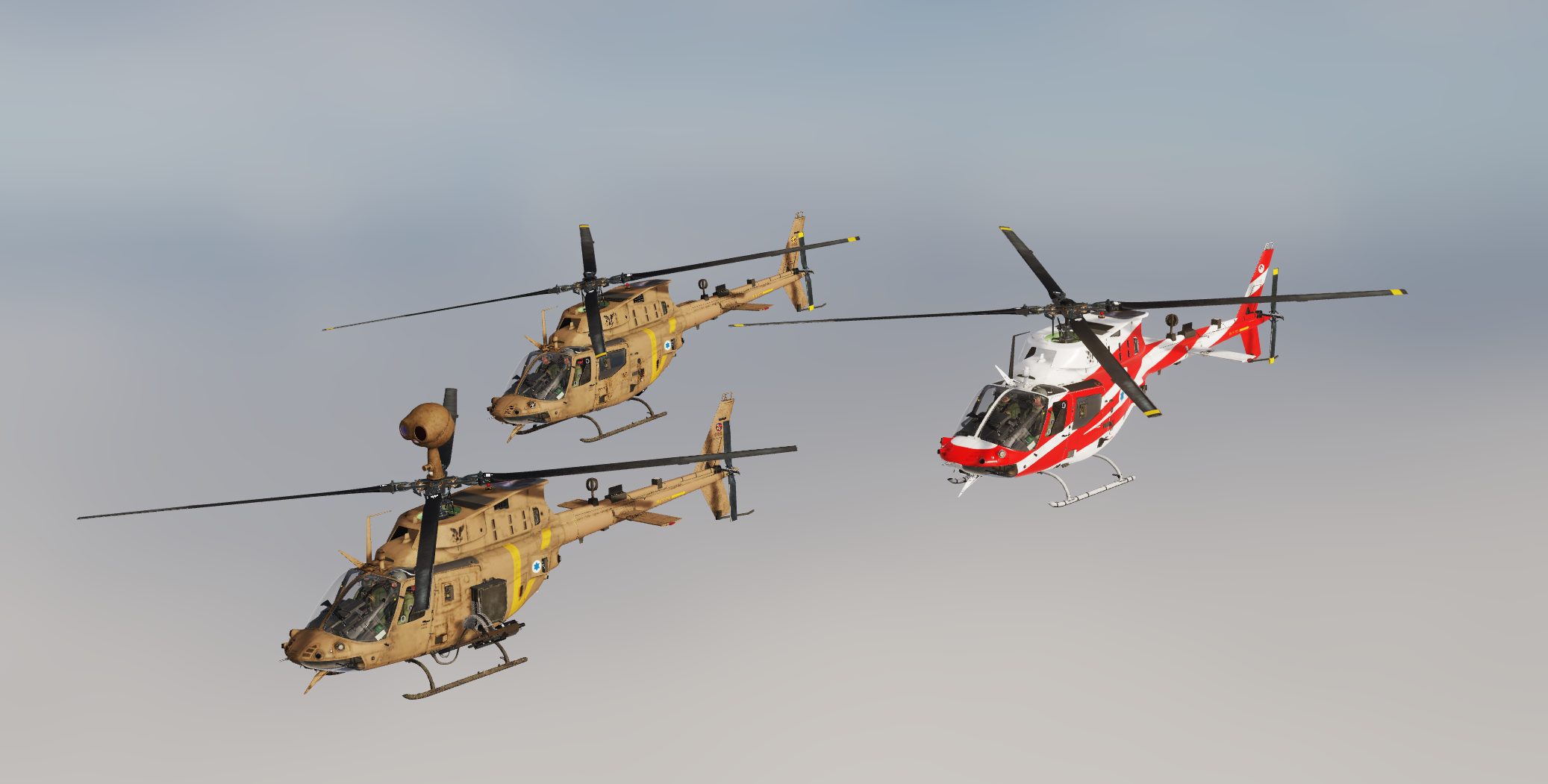 OH-58D - Israeli Air Force pack - "Iron Swords" war edition