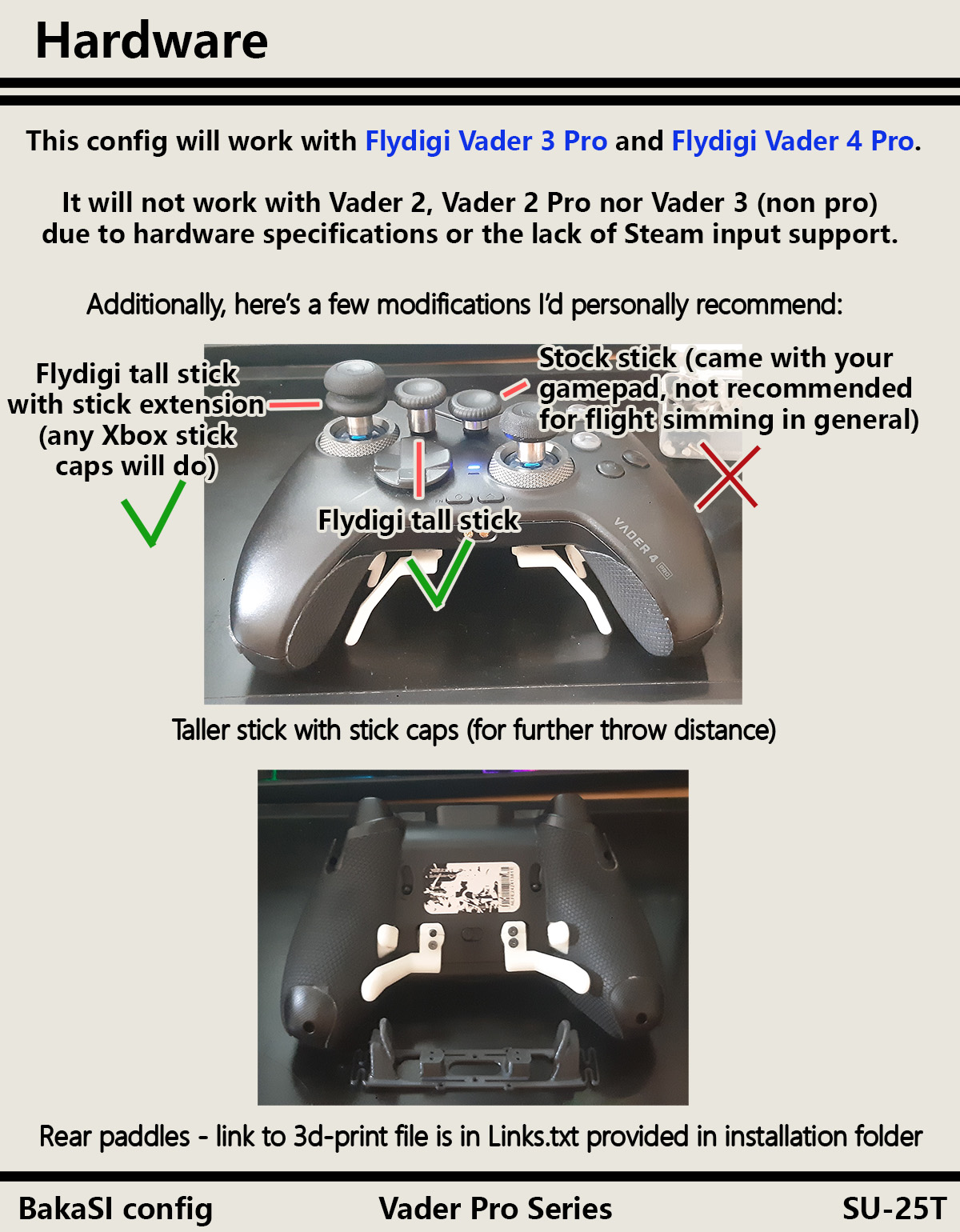 BakaSI config | Su-25T | Flydigi Vader Pro Series Controllers