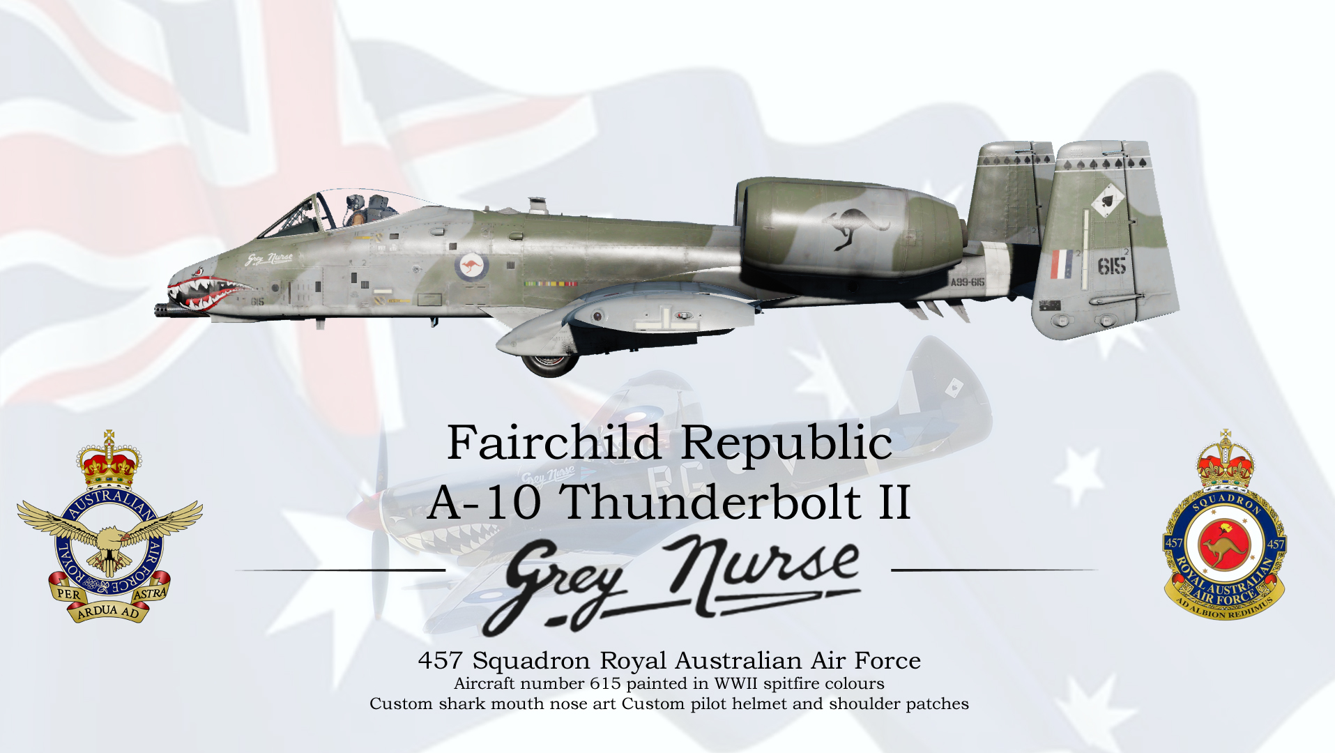 RAAF 457 Sqn A-10CII - Grey Nurse