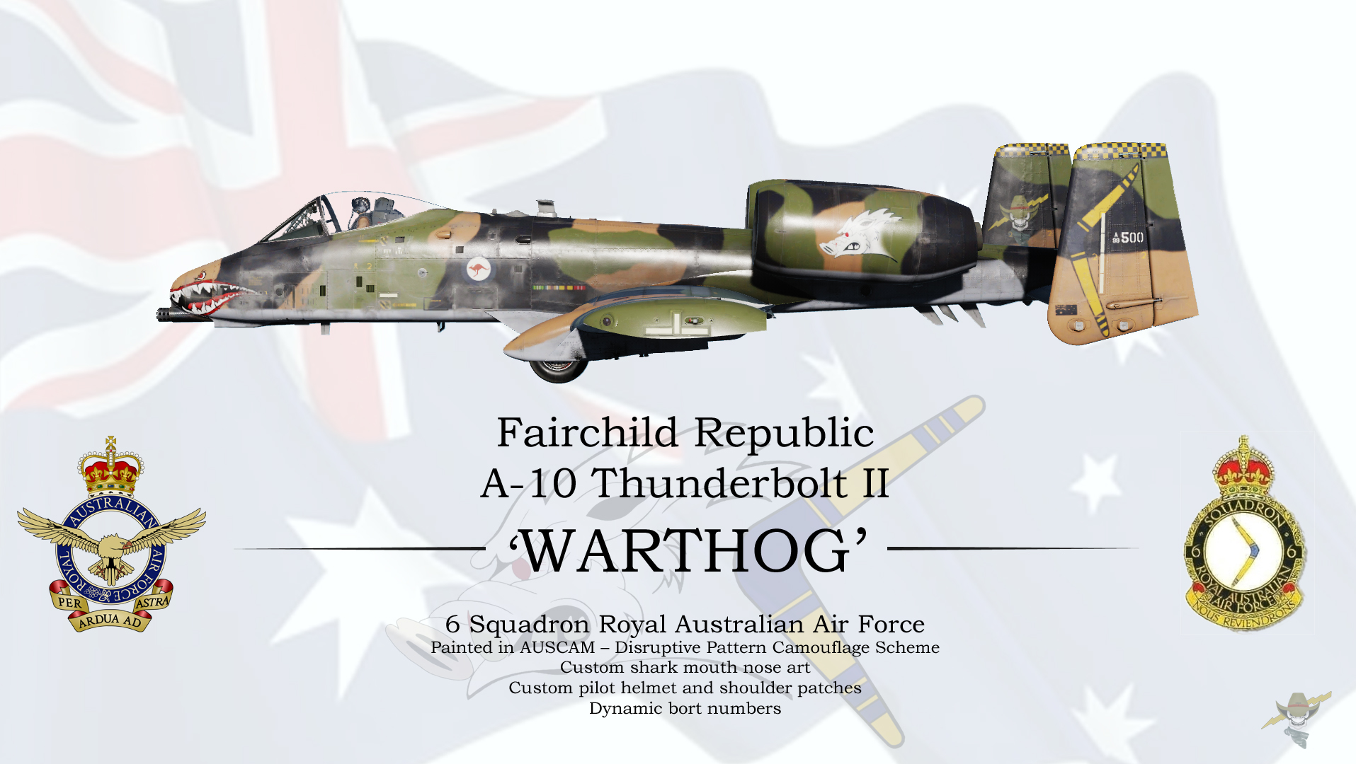 RAAF 6 Sqn A-10CII - AUSCAM DPC Scheme
