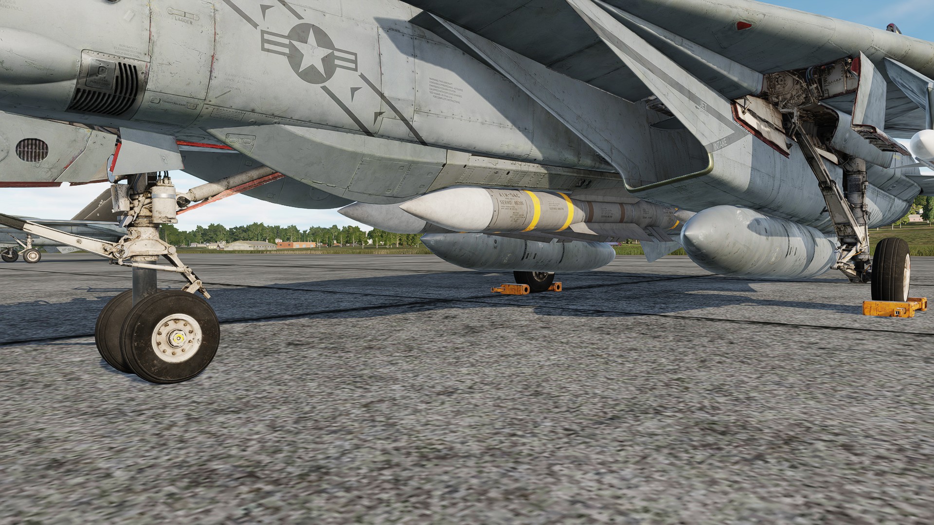 GolddenWaffles' Realistic "Rubber Looking" Tires for F-14 Livery Creations