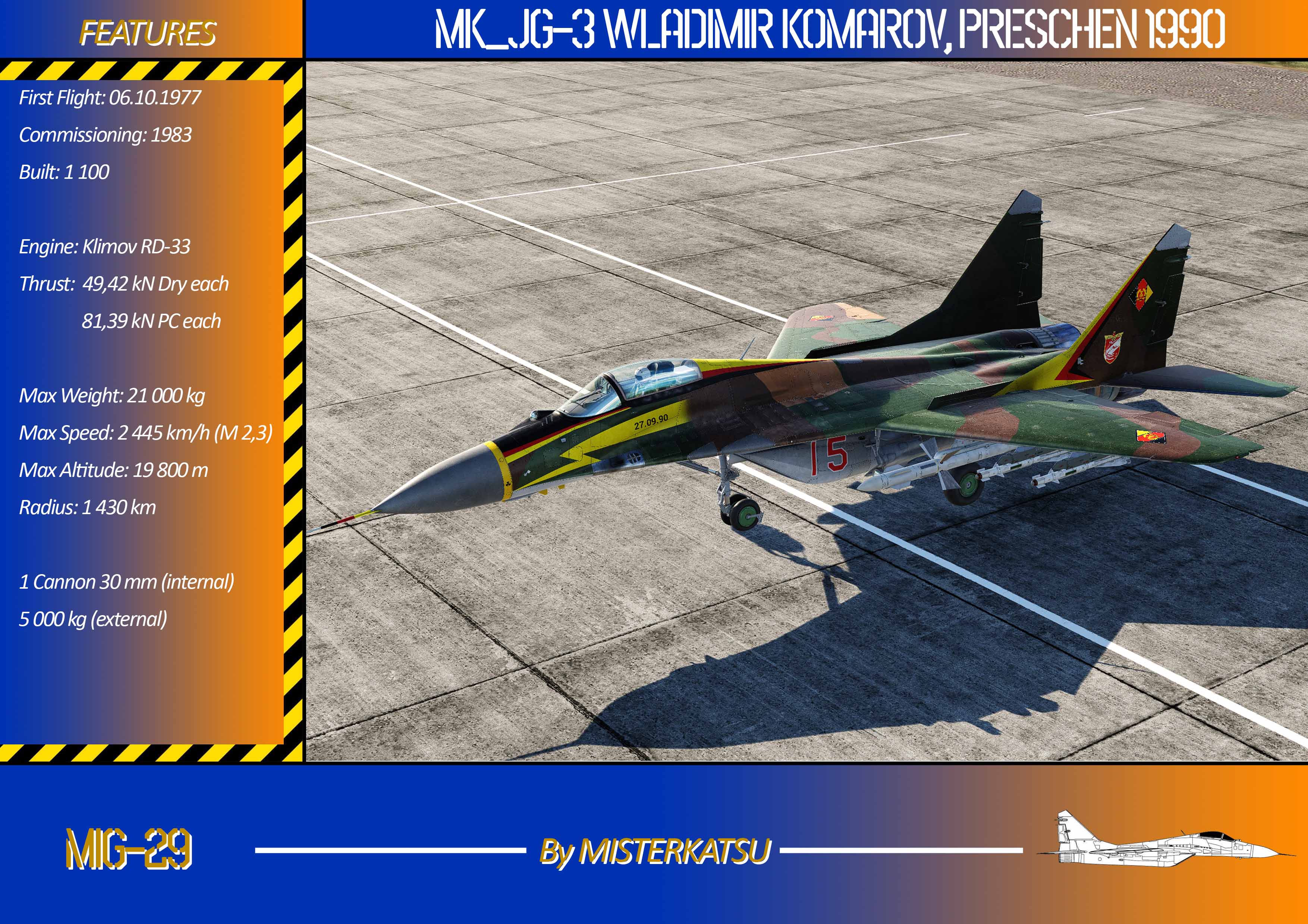 JG-3 Wladimir Komarov, Preschen 1990