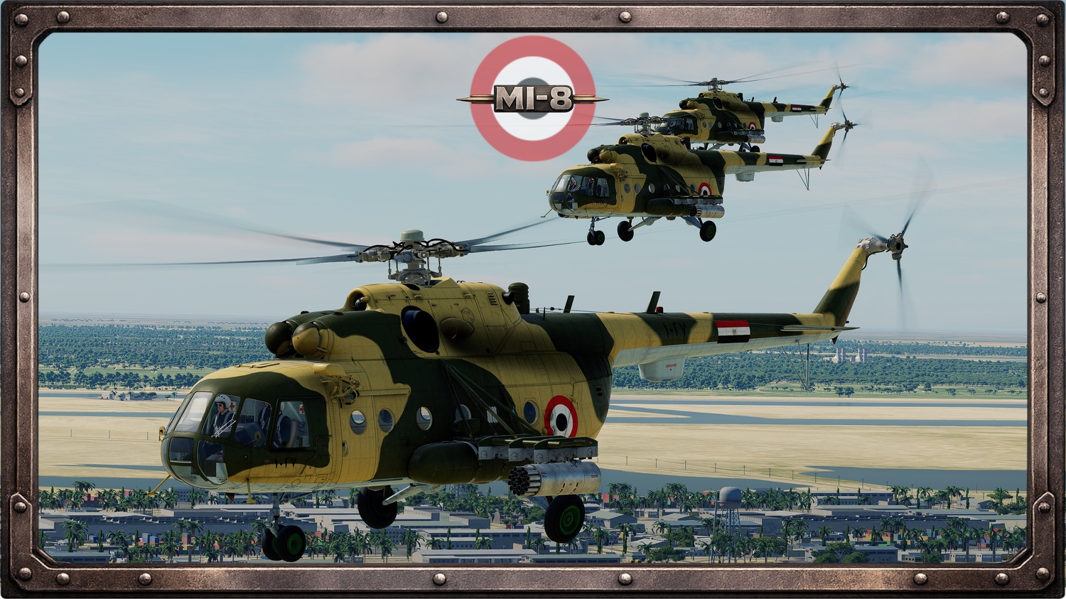 Mi-8 Egyptian Air Force 1973 Yellow Sand Dark Green 