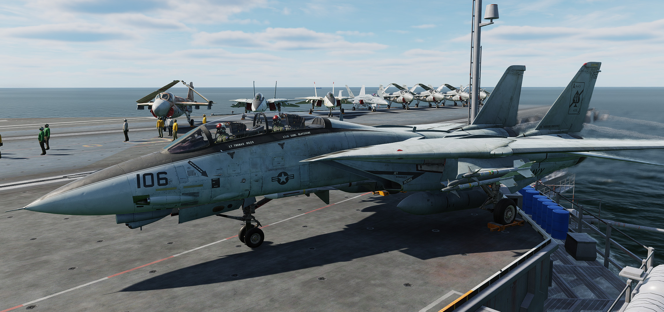 F-14A, AJ106, BN160394, VF-41, USS Theodore Roosevelt, 1991 Gulf War