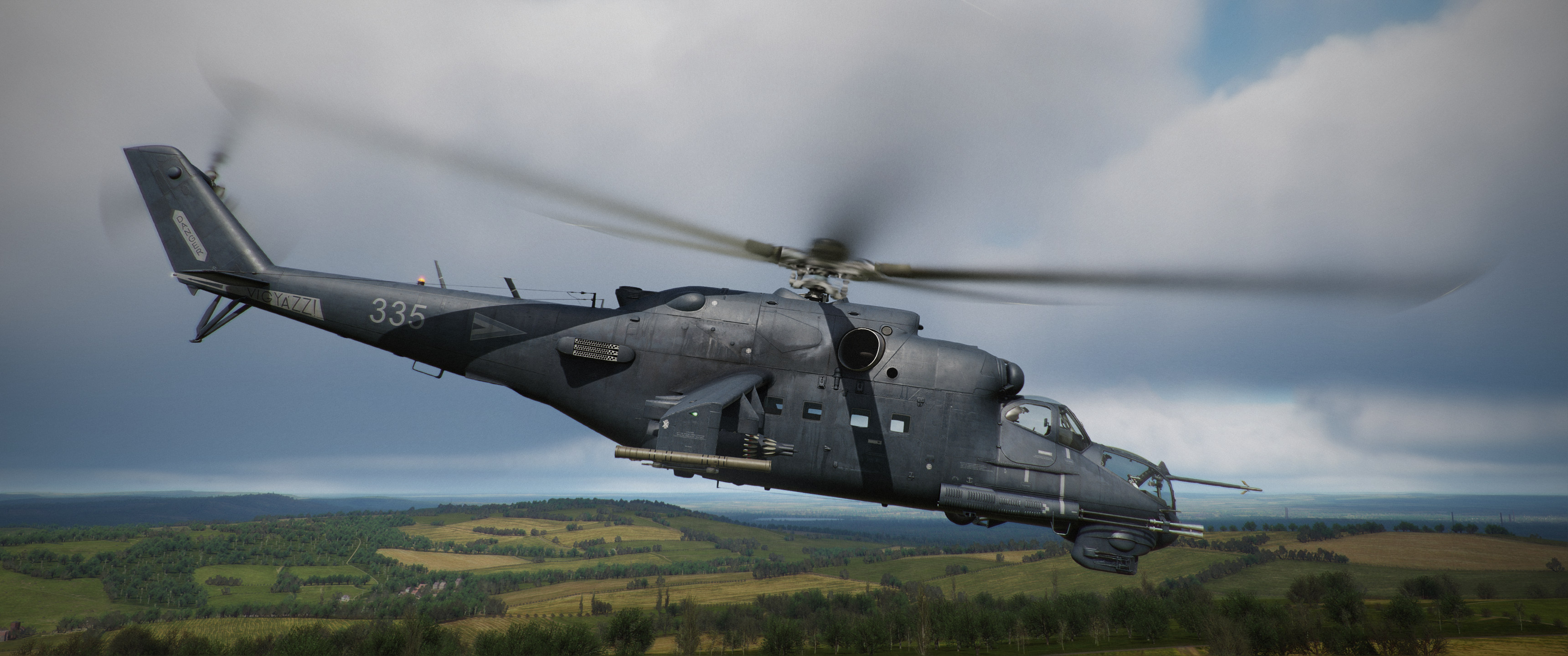 Weathered Hungarian Air Force Mi-24P