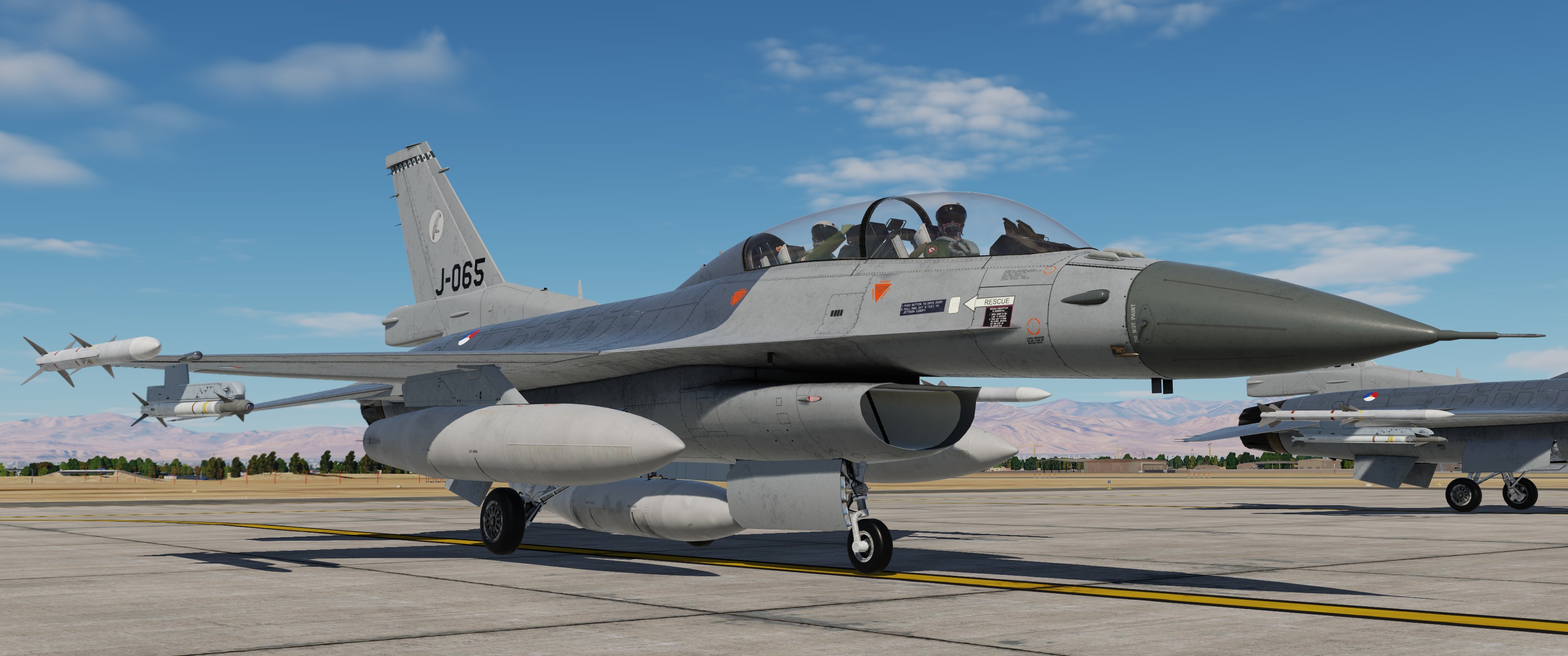 F-16D(BM) SUFA Mod J-065 RNLAF 322Sqn.