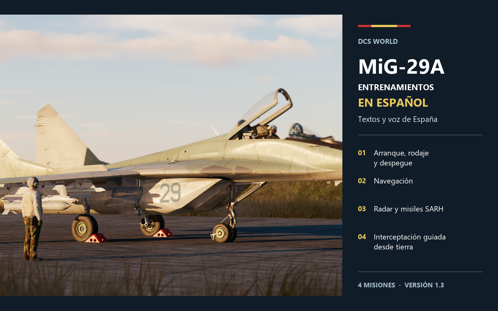 MiG-29A Fulcrum – Misiones de entrenamiento en español