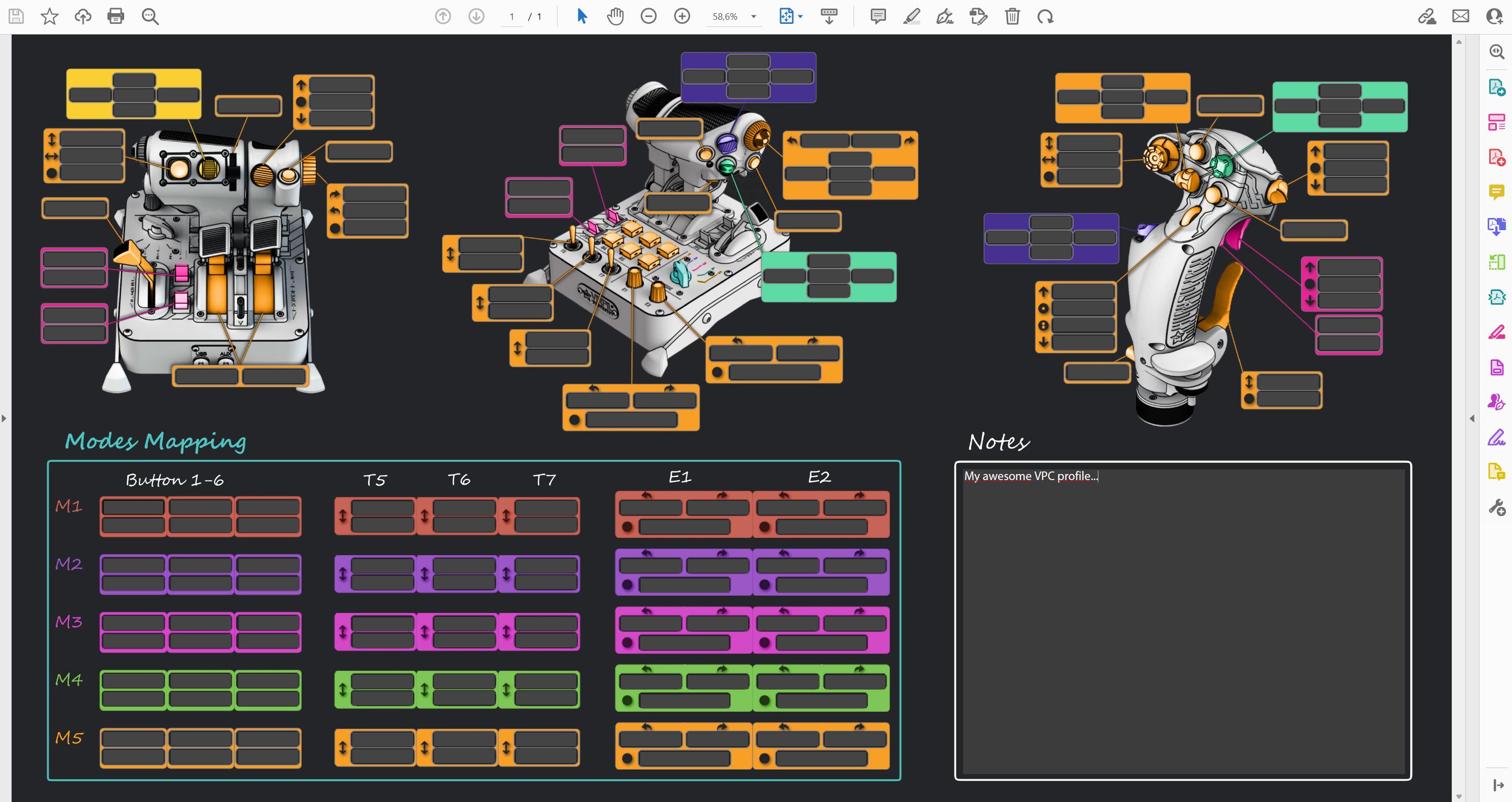 VPC MongoosT-50CM3 Throttle & Constellation Alpha - Fillable PDF Templates extending the amazing one made by Squeaky_B
