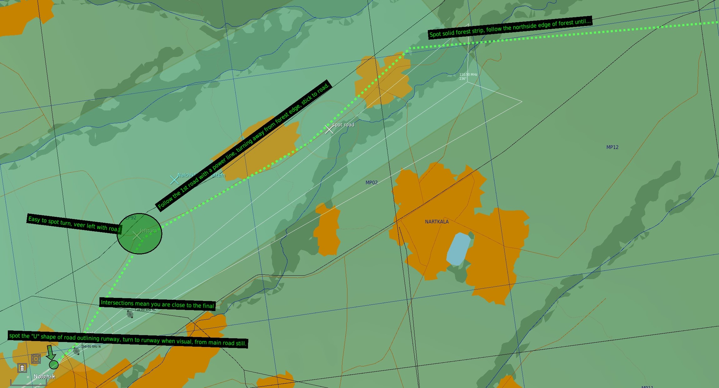 Rainy River Run with "Talk-On" low vis approach to Nalchik