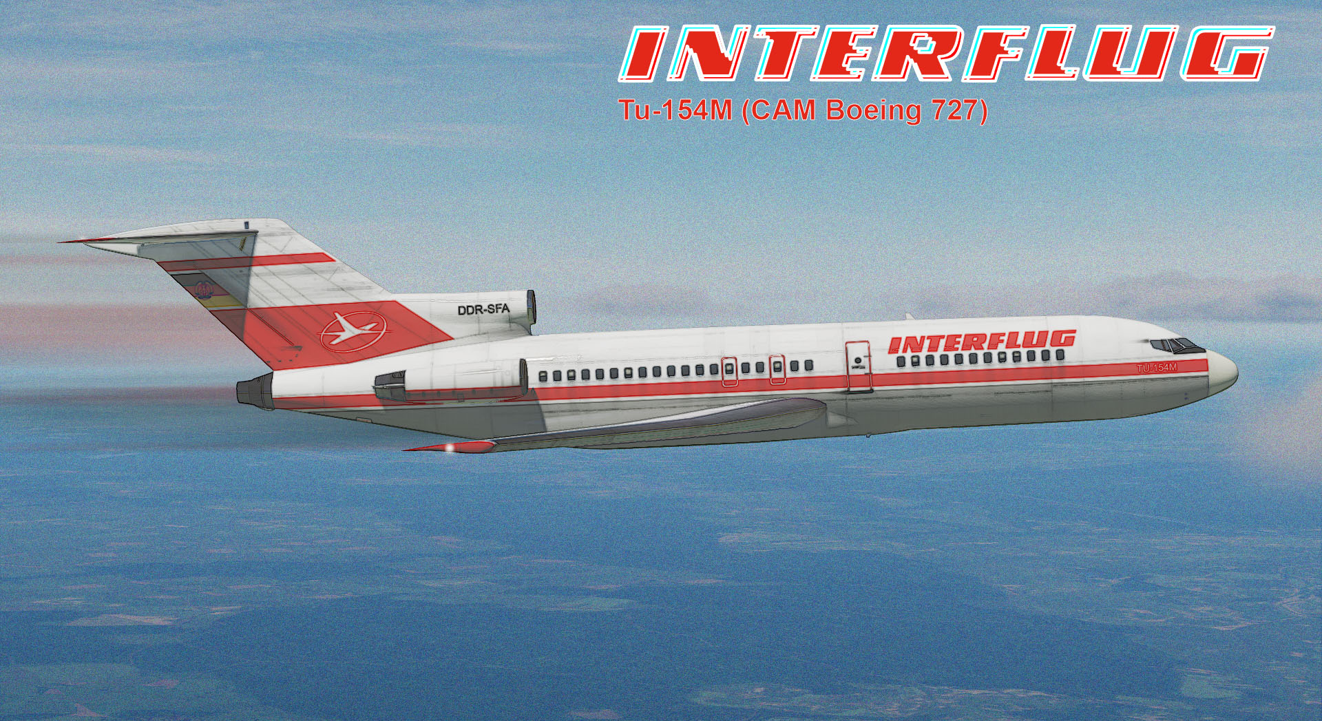 Fictional Interflug Boeing 727 (Tu-154M) 